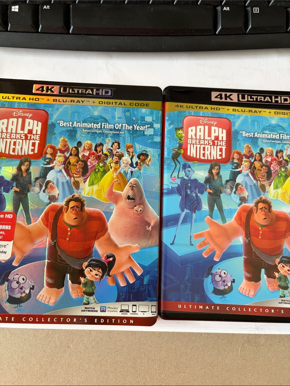 Disney Ralph Breaks the Internet 4K Blu-ray with Bright Blue Artwork